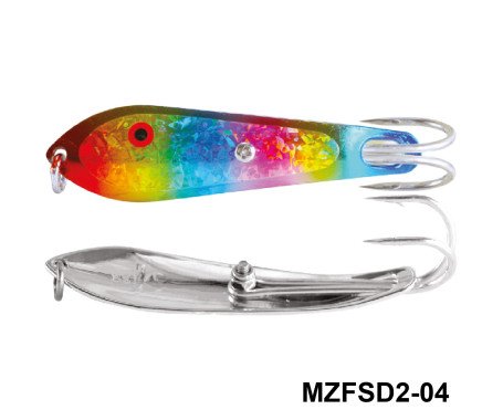 AQUA MARINE - Fishing Spoon with Double Hooks - (Size: 2)